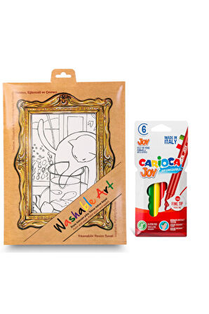 Washable Art 2'li Set | Henri Matisse - The Cat With Red Fish, Carioca Joy 6'lı Boya Kalemi