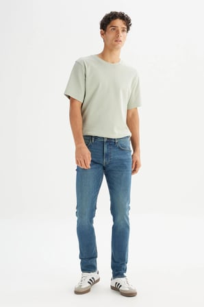 Pamuklu Slim Fit Dar Kesim Cepli Esnek Jean Kot Denim Pantolon