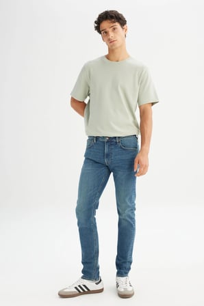 Pamuklu Slim Fit Dar Kesim Cepli Esnek Jean Kot Denim Pantolon