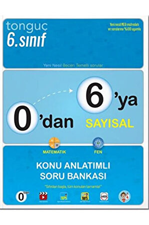 0'dan 6'ya Sayısal Konu Anlatımlı Soru Bankası / Kolektif / Tonguç Akademi / 9786254222702