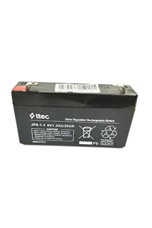 Ttec 6 Volt 1.3 Amper Kuru Akü 6v 1,3a Üretim Tarihi 2020.10