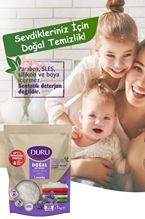 Duru Granül Matik Sabun Lavanta Toz Deterjan 1kg X 3 Adet