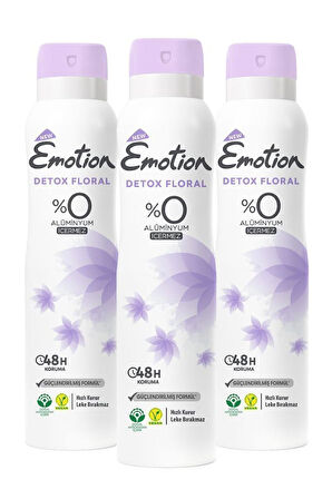 Emotion Detox Floral Kadın Deodorant 150 ml X 3 Adet