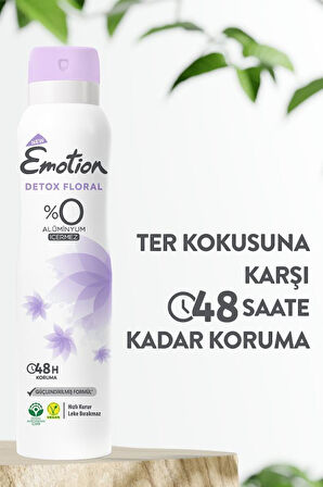 Emotion Detox Floral Kadın Deodorant 150 ml X 3 Adet