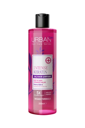 Intense Keratin Yoğun Hasar Onarıcı Saç Bakım Şampuanı-350ml-vegan x3