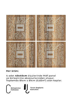 Lazer Kesim Sarkıt Paravan,Ahşap Seperatör, Panel Levha Seti Dekorasyon Ahşap Oda Bölücü çip işlemci