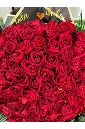 41 li kız isteme çiçeği buketi beyaz gül