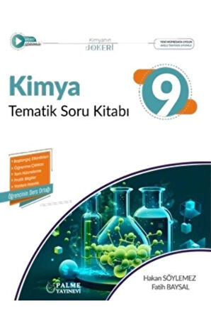 9. Sınıf Kimya Tematik Soru Kitabı Palme Yayınları