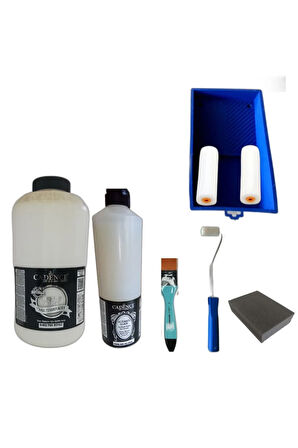 Mutfak Dolabı Boyama Seti (PAK BEYAZ PARLAK VERNİK)