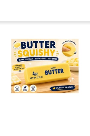 Squishy Butter Yumuşak Stres Oyuncağı