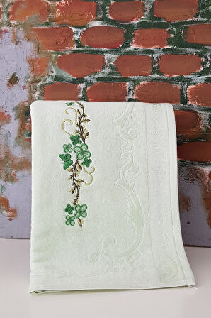 Özdilek Dila V2 Nakışlı Havlu 4' Lü Yeşil