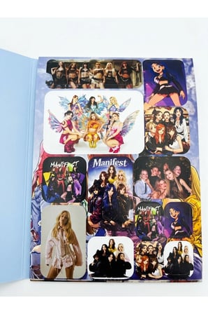 Manifest sticker albüm içeriğinde 16 sayfa 100 den fazla sticker