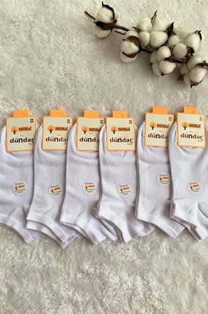 Kokulu Bambu 6'lı Patik Çorap