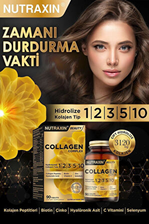 Nutraxin Collagen Beauty Complex 90 Tablet 3 Adet