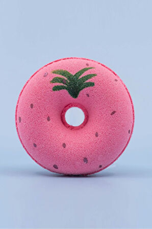Donut Çilek Kokulu Köpüren Banyo Topu