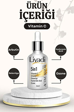 Aktif Serum Cilt Tonu Eşitleme Antiaging Leke Aydınlatıcı Nemlendirici Oxygen 30 ml