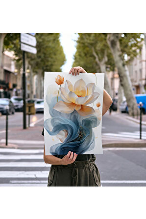 Çerçevesiz Poster - Dijital Baskı - Nilüfer Çiçekleri