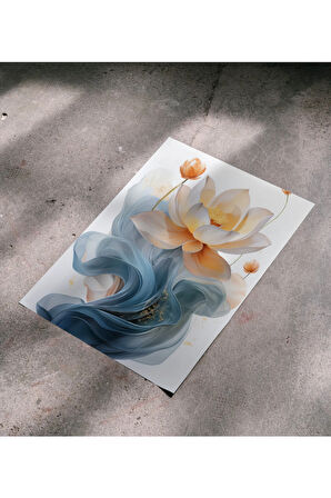 Çerçevesiz Poster - Dijital Baskı - Nilüfer Çiçekleri