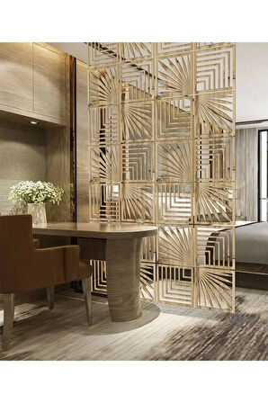 Lazer Kesim Sarkıt Paravan, Ahşap Seperatör, Panel Levha Seti Dekorasyon Ahşap Oda Bölücü modell