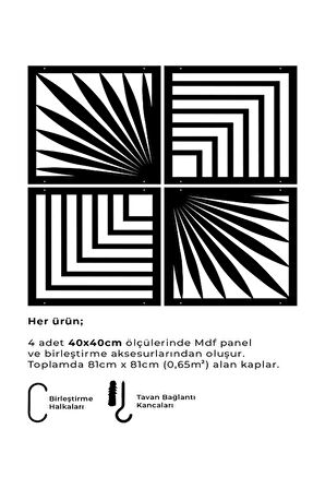 Lazer Kesim Sarkıt Paravan, Ahşap Seperatör, Panel Levha Seti Dekorasyon Ahşap Oda Bölücü modell