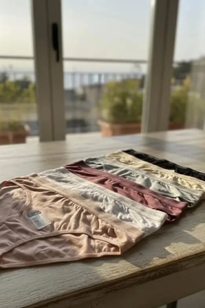 Kadın 6'lı Perla Bikini Külot Kombin 0599