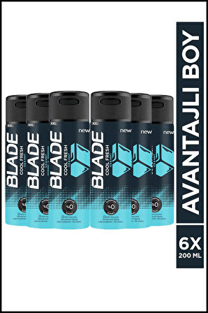 Cool Fresh Erkek Deodorant 6x200 ml