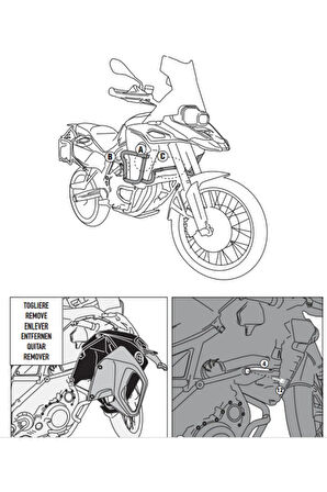 Tnh5110ox Bmw F 800 Gs Adventure (13-14) Koruma Demiri