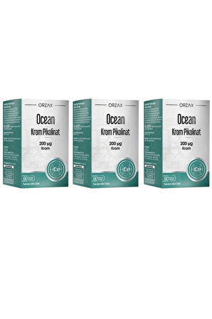 Ocean Krom Pikolinat 20 Mcg 90 Kapsül 3 Adet