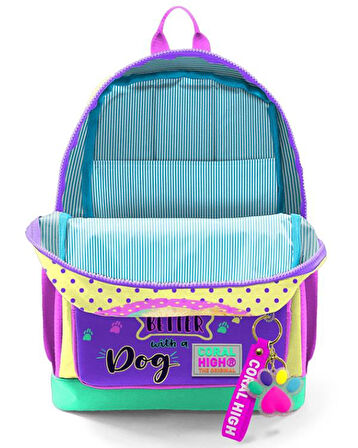 Coral High Kids Sarı Pembe Sevimli Köpek Desenli Okul Sırt Çantası 23752