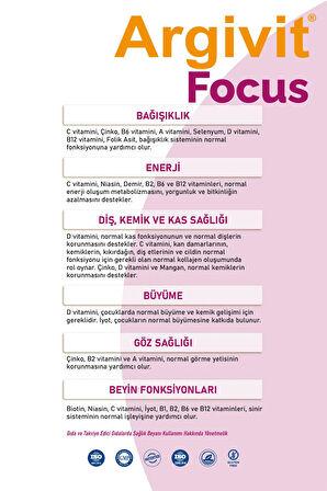 Argivit Focus Şurup 150 ml 2 Adet