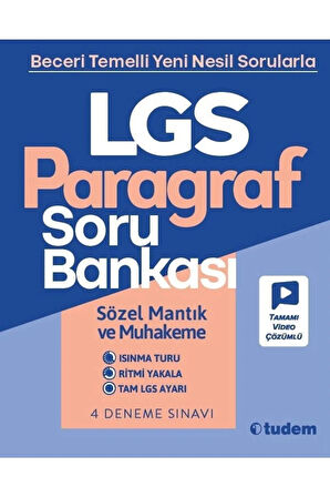 Tudem 8. Sınıf Paragraf Soru Bankası