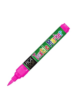 450 Yuvarlak Uç Tekstil Kalemi Fosforlu Pembe
