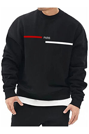 LUNAVISITA Unisex Intense Feelings Baskılı Oversize Sweatshirt