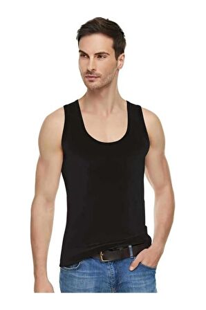 3'lü Paket Modal Erkek Atlet Siyah Abani Classic