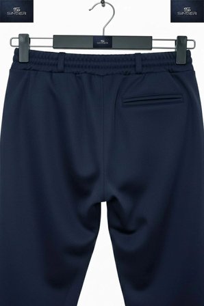 UNISEX Pantolon Bel Lastikli Likralı Paça Katlamalı Stil