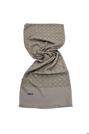 Elegance Monogram Vizon Polyester Şal  1090100-982