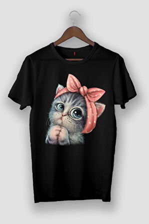 Unisex Tutulma Baskılı Oversize Boyfriend T-Shirt