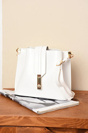 Kadın 3 Bölmeli Elden Tutmalı Omuzdan Asmalı Kaliteli Çanta