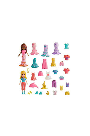 Polly Pocket ve Arkadaşları Farklı Moda Aksesuarları Oyun Setleri HNF51-HKV96 POLLY POCKET FİGÜR SET
