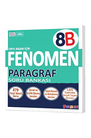 Edu Kırtasiyem Fenomen 8. Sınıf Paragraf (B) Soru Bankası