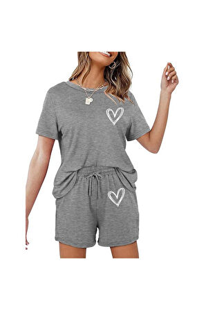 Şort Tişört Takım Baskılı