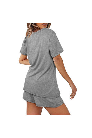 Şort Tişört Takım Baskılı