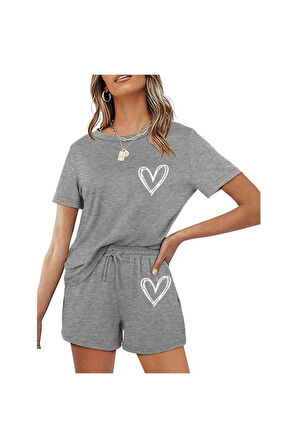 Şort Tişört Takım Baskılı