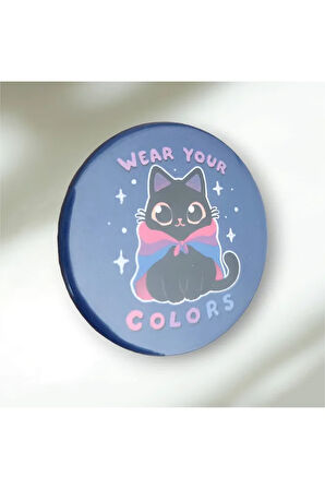 We Your Colors Bisexual Flag Buton Rozet