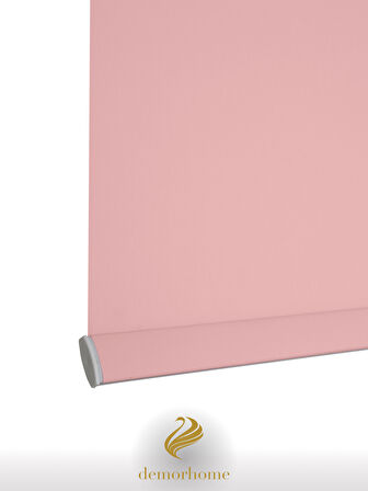 Demor Home Yüksek Kalite Alüminyum Malzeme, Açık Pembe Renk Stor, Mekanize, Stor Perde