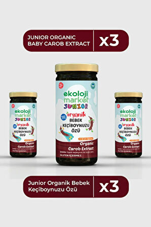 Bebek Keçiboynuzu Özü 290 Gr 3 lü Paket Organic Baby Carob Extract 290 Gr 3 Pack