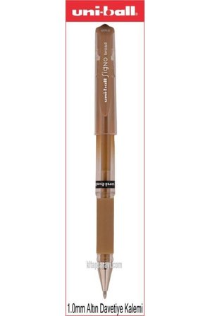 UNİ-BALL Uniball Signo Broad 1.0 Mm Altın Davetiye Kalemi Um-153