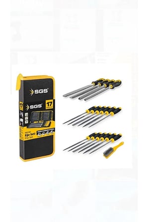 Sgs 1355 Çantalı Profesyonel Metal ve Ahşap Eğe Seti Takımı 17 Parça