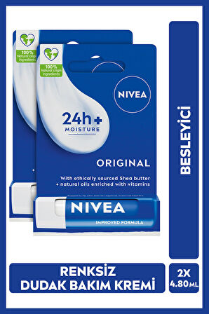 Nivea Essential Care Dudak Bakımı Stick 4.8 G x 2