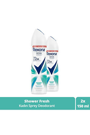 Kadın Sprey Deodorant Shower Fresh 72 Saat Kesintisiz Üstün Koruma 150 ml X2
